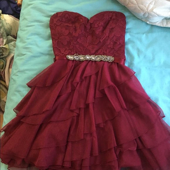 HOCO SALE MUST GO fuchsia homecoming dress - Picture 3 of 7